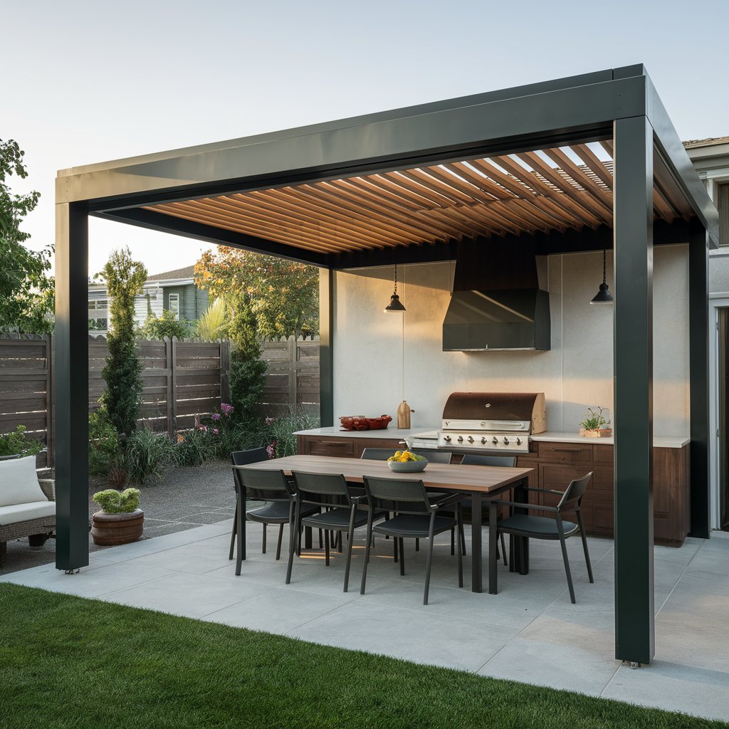 attached pergola